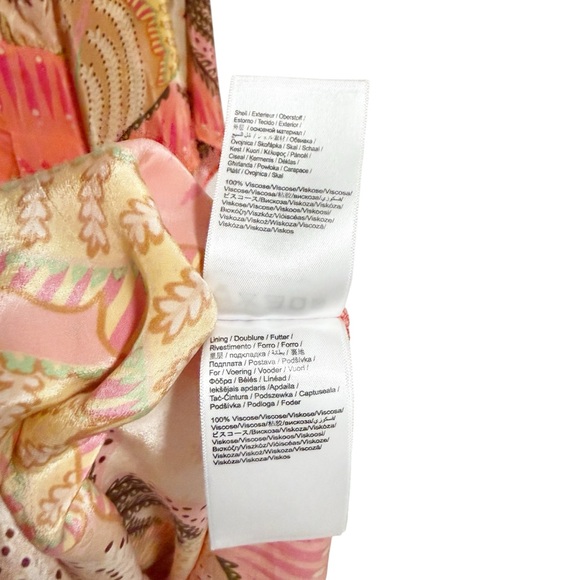 FARM Rio Sand Palms Scarf Maxi Dress Medium - Picture 15 of 16